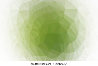 Light Green vector blurry hexagon template. Colorful illustration in abstract style with gradient. The polygonal design can be used for your web site.