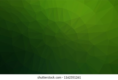 Light Green vector blurry hexagon template. An elegant bright illustration with gradient. A completely new design for your business.