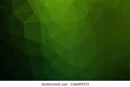 Light Green vector blurry hexagon pattern. Shining colored illustration in a Brand new style. A new texture for your design.