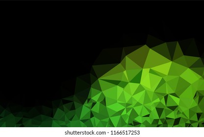 Light Green vector blurry hexagon template. Colorful abstract illustration with gradient. The polygonal design can be used for your web site.