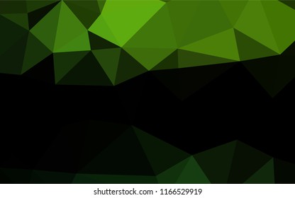 Light Green vector blurry hexagon pattern. Colorful illustration in abstract style with gradient. A completely new template for your business design.