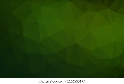 Light Green vector blurry hexagon pattern. An elegant bright illustration with gradient. The polygonal design can be used for your web site.