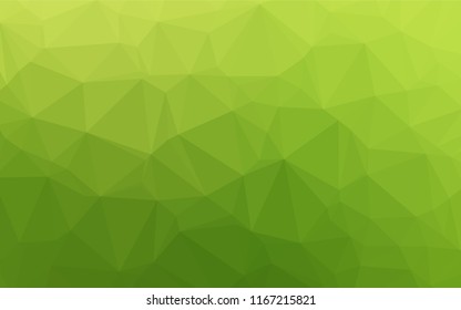 Light Green vector blurry hexagon pattern. Colorful illustration in abstract style with gradient. The best triangular design for your business.