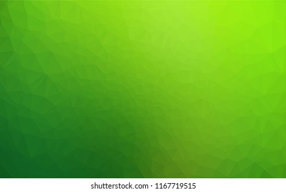 Light Green vector blurry hexagon template. Colorful abstract illustration with gradient. Brand new style for your business design.