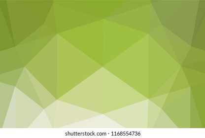 Light Green vector blurry hexagon template. Modern geometrical abstract illustration with gradient. A new texture for your design.