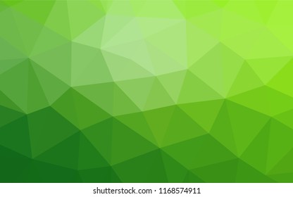 Light Green vector blurry hexagon texture. Colorful abstract illustration with gradient. The polygonal design can be used for your web site.