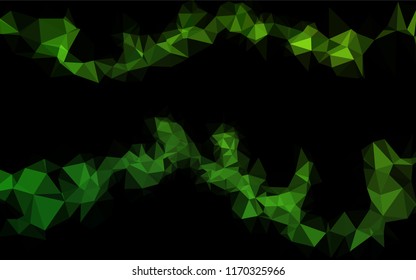 Light Green vector blurry hexagon template. A vague abstract illustration with gradient. The completely new template can be used for your brand book.
