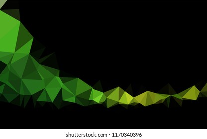 Light Green vector blurry hexagon pattern. Colorful abstract illustration with gradient. A completely new design for your business.