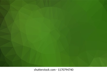 Light Green vector blurry hexagon texture. Colorful abstract illustration with gradient. A completely new template for your business design.
