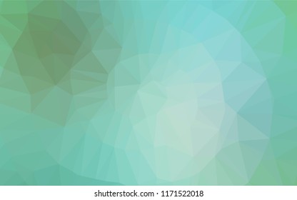 Light Green vector blurry hexagon template. Modern geometrical abstract illustration with gradient. A completely new design for your business.