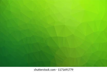 Light Green vector blurry hexagon texture. Shining colored illustration in a Brand new style. The best triangular design for your business.