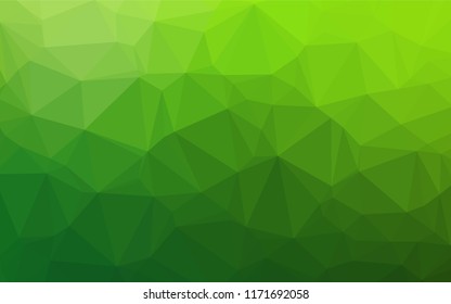 Light Green vector blurry hexagon texture. Geometric illustration in Origami style with gradient.  The textured pattern can be used for background.