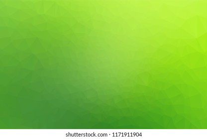 Light Green vector blurry hexagon pattern. Colorful abstract illustration with gradient. The textured pattern can be used for background.