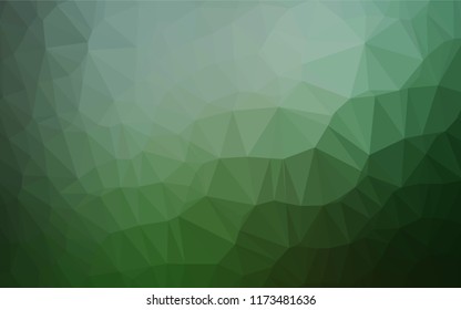 Light Green vector blurry hexagon template. Brand new colored illustration in blurry style with gradient. Brand new style for your business design.