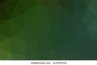 Light Green vector blurry hexagon template. A sample with polygonal shapes. A completely new template for your business design.