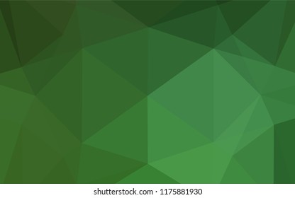 Light Green vector blurry hexagon texture. Geometric illustration in Origami style with gradient.  The polygonal design can be used for your web site.
