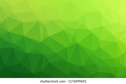 Light Green vector blurry hexagon texture. Colorful abstract illustration with gradient. A completely new design for your business.