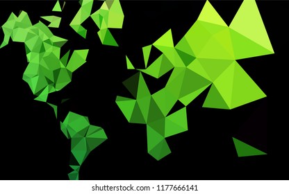 Light Green vector blurry hexagon template. Brand new colored illustration in blurry style with gradient. The completely new template can be used for your brand book.