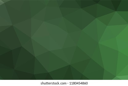 Light Green vector blurry hexagon pattern. Shining colored illustration in a Brand new style. The best triangular design for your business.