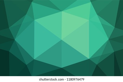 Light Green vector blurry hexagon template. Shining colored illustration in a Brand new style. The completely new template can be used for your brand book.