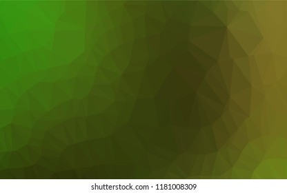 Light Green vector blurry hexagon template. Modern geometrical abstract illustration with gradient. The best triangular design for your business.