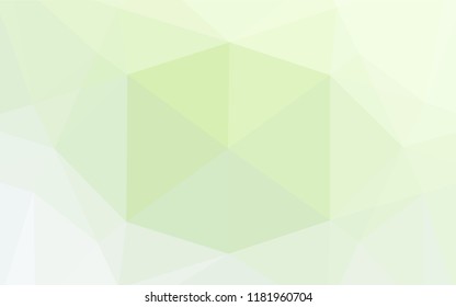 Light Green vector blurry hexagon texture. Shining illustration, which consist of triangles. The polygonal design can be used for your web site.