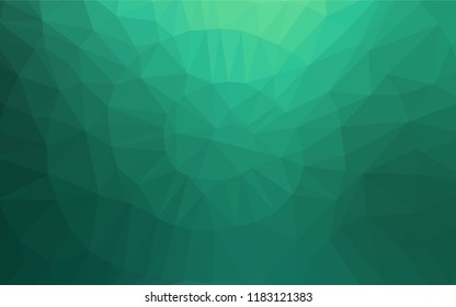 Light Green vector blurry hexagon pattern. Brand new colored illustration in blurry style with gradient. The textured pattern can be used for background.
