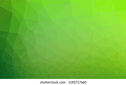 Light Green vector blurry hexagon template. Colorful abstract illustration with gradient. Brand new style for your business design.