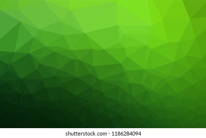 Light Green vector blurry hexagon pattern. A vague abstract illustration with gradient. The polygonal design can be used for your web site.