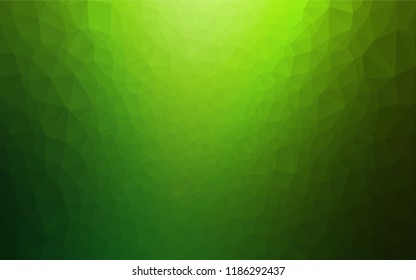 Light Green vector blurry hexagon texture. A sample with polygonal shapes. Brand new design for your business.