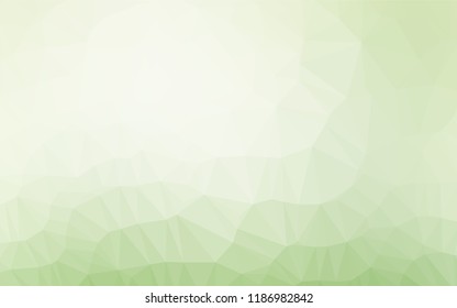 Light Green vector blurry hexagon pattern. A sample with polygonal shapes. Brand new design for your business.