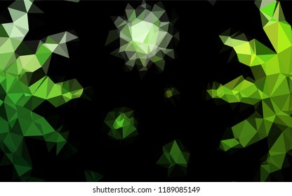 Light Green vector blurry hexagon texture. Colorful illustration in abstract style with gradient. A completely new design for your business.