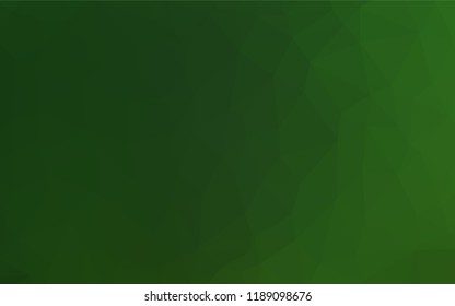 Light Green vector blurry hexagon template. Colorful illustration in abstract style with gradient. The template can be used as a background for cell phones.