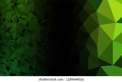 Light Green vector blurry hexagon template. A completely new color illustration in a vague style. A completely new design for your business.