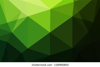 Light Green vector blurry hexagon pattern. A completely new color illustration in a vague style. The completely new template can be used for your brand book.