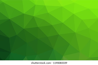 Light Green vector blurry hexagon texture. Colorful abstract illustration with gradient. The textured pattern can be used for background.