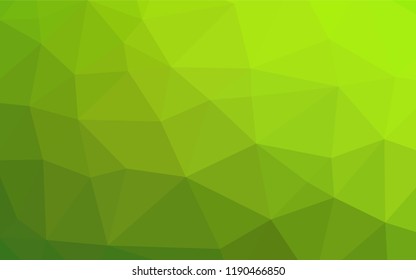 Light Green vector blurry hexagon pattern. An elegant bright illustration with gradient. The template can be used as a background for cell phones.
