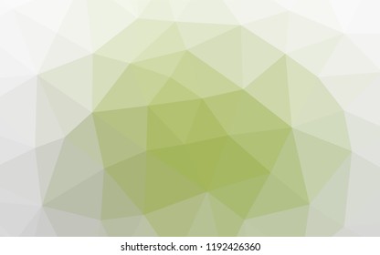Light Green vector blurry hexagon template. Colorful abstract illustration with gradient. The polygonal design can be used for your web site.