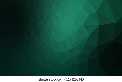 Light Green vector blurry hexagon template. Glitter abstract illustration with an elegant design. The template can be used as a background for cell phones.