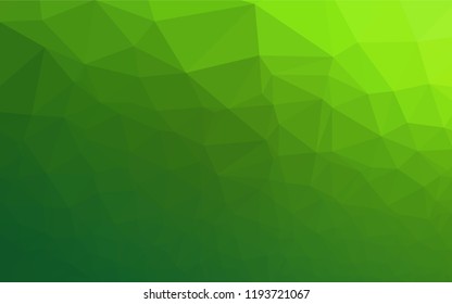 Light Green vector blurry hexagon pattern. Colorful abstract illustration with gradient. The polygonal design can be used for your web site.