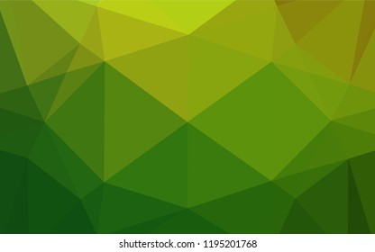 Light Green vector blurry hexagon template. A sample with polygonal shapes. Brand new design for your business.
