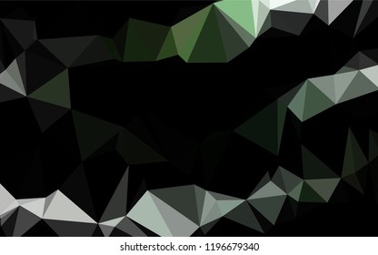 Light Green vector blurry hexagon template. A sample with polygonal shapes. A completely new design for your business.