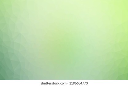Light Green vector blurry hexagon texture. Creative geometric illustration in Origami style with gradient. The polygonal design can be used for your web site.