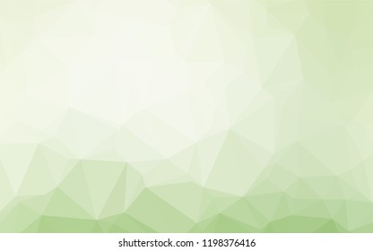 Light Green vector blurry hexagon template. An elegant bright illustration with gradient. The polygonal design can be used for your web site.
