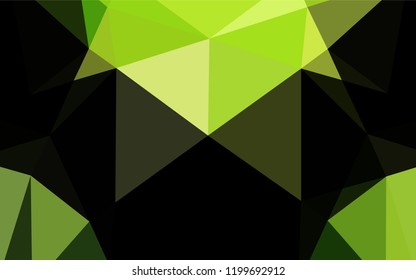 Light Green vector blurry hexagon pattern. Colorful abstract illustration with gradient. A completely new design for your business.