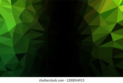 Light Green vector blurry hexagon template. An elegant bright illustration with gradient. The textured pattern can be used for background.