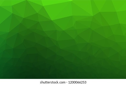 Light Green vector blurry hexagon texture. Colorful illustration in abstract style with gradient. Brand new design for your business.