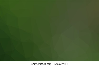 Light Green vector blurry hexagon pattern. Creative illustration in halftone style with gradient. The completely new template can be used for your brand book.