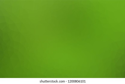 Light Green vector blurry hexagon template. A sample with polygonal shapes. Triangular pattern for your business design.