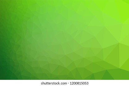 Light Green vector blurry hexagon pattern. A sample with polygonal shapes. The template can be used as a background for cell phones.